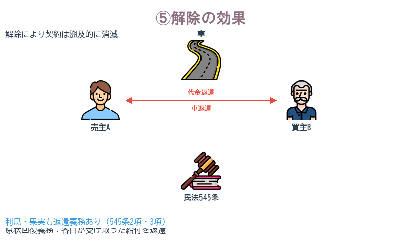 ⑤解除の効果